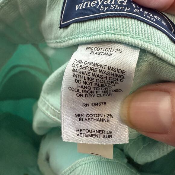 Vineyard Vines Pants Island 5 Pocket 33x32 Surf Blue Slim Tapered Stretch Jeans - Picture 6 of 6